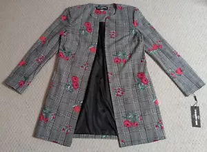 Giacca Blazer Karl Lagerfeld Donna Small Multicolore Floreale Miscela Poliestere 23 - Foto 1 di 10