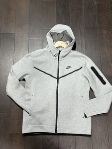 Nike Sportswear Tech Fleece Herren Hoodie mit durchgehendem Reißverschluss - dunkelgrau/schwarz Gr., L, XL - Bild 1 von 6