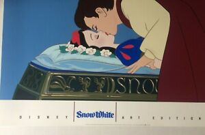 TRUE LOVE'S KISS SNOW WHITE and PRINCE CHARMING ORIGINAL SERIGRAPH PRINT 32x24in
