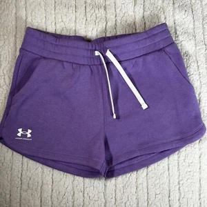 Under Armour | Rival | Fleece | Athletic | Short | Purple | YLG | NWT - Picture 1 of 6