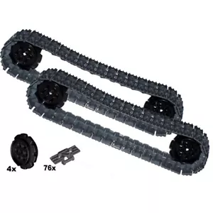 76x LEGO Treads Technic Track Link + Wheels Mindstorm EV3 tractor tank X-LARGE - Picture 1 of 3