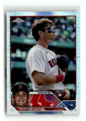 2023 Topps Chrome Update - Triston Casas #USC125 Prism Refractor (RC) - Image 1 of 2