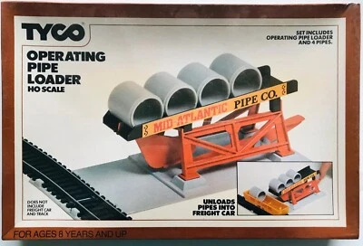 TYCO  OPERATING PIPE LOADER and  4 PIPES HO Scale #958 NEW SEALED! - Image 1 of 4