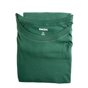 KingSize Mens Big & Tall Lightweight Pocket Crewneck T Shirt 5XL Green - Picture 1 of 4