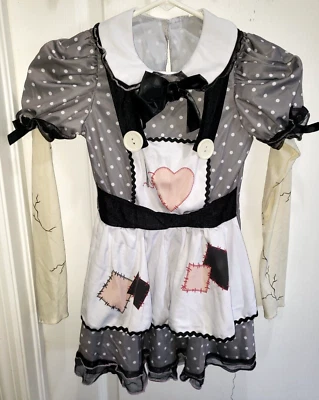 VESTIDO DISFRAZ HALLOWEEN ZOMBIE NIÑAS talla 6/7? lunares manga larga ¡LINDO! Foto 1 de 2