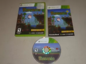 XBOX 360 GAME TERRARIA W CASE & MANUAL COMPLETE 505GAMES - Picture 1 of 1