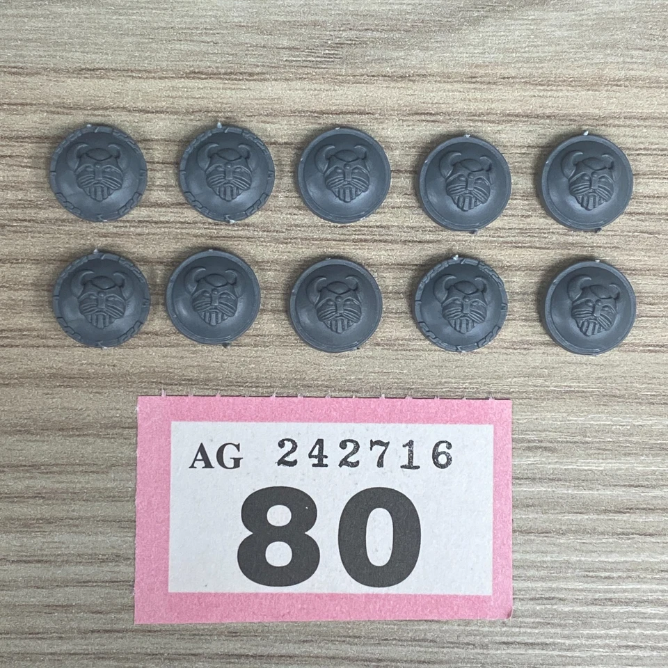 X 10 DWARF SHIELDS WARHAMMER FANTASY BATTLE AGE OF SIGMAR DWARVES THE OLD WORLD - Image 1 of 1