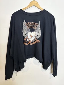 Spell Designs Dancing Outlaw Organic Sweater Charcoal XS New With Tags - Picture 1 of 7