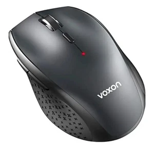 Voxon Wireless Mouse for Laptop, 4800 DPI Optical Computer Mice with 6 Black Uk - Picture 1 of 2
