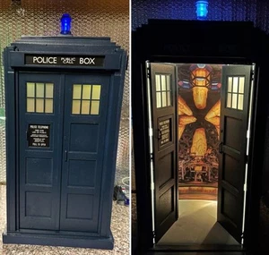 Doctor Who Tardis 13th 14th 15th 1:6 Scale FULL LIGHTS & CONSOLE. Not Big Chief - Picture 1 of 7