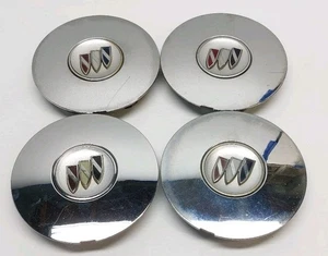 1997-00 BUICK CENTURY Chrome WHEEL CENTER CAPS SET OF 4 used oem #10254321 - Picture 1 of 9