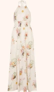 Monsoon Accessoire Sea Life Maxikleid UK XXL Elfenbein Strand Neu mit Etikett - Bild 1 von 7