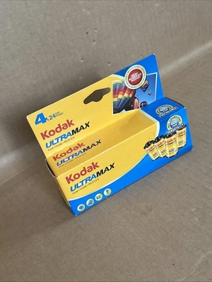 Kodak Ultra Max 400 Film  35mm 4 Rolls 24 Exposures  New Sealed Expired 10/2010 - Image 1 of 4