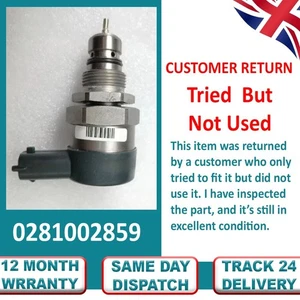FUEL RAIL PRESSURE RELIEF REGULATOR VALVE For AUDI VW SEAT SKODA 2.0 TDI - Picture 1 of 6