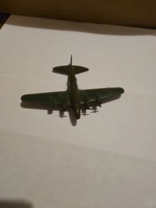 Vintage Renwal Product No. 25 plastic B-25 Mitchell bomber toy plane Green - Picture 1 of 11