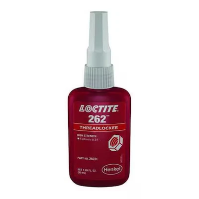 Loctite 135374 Threadlocker, Loctite 262, Rojo, Alta Resistencia, Líquido, 50 Ml Foto 1 de 3