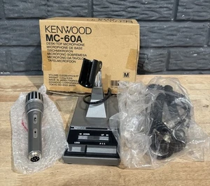 NOS Kenwood MC-60A Tischmikrofon mit Box | Made in Japan Neu Open Box ohne Handbuch - Bild 1 von 9