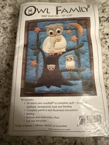 Eulenfamilie Wand Quilt Kit Rachel's of Greenfield Rachel Pellman Komplettset - Bild 1 von 5