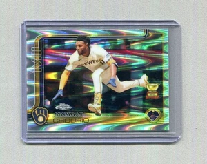 2025 Topps Chrome Jackson Chourio RayWave Refractor #262 - Bild 1 von 2