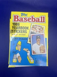 1986 Topps Baseball Sticker Box 100 Packungen 5 Sticker pro Packung - Bild 1 von 5