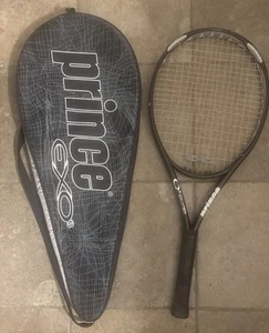 Racchetta da tennis PRINCE O3 SILVER OS 118 mq in. impugnatura 4 3/8 impugnatura e custodia! BELLO! - Foto 1 di 14