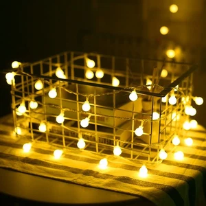 Round Ball Warm White [Usb Models Always Bright] [3 Meters 20 Lamps] Led Ligh - Picture 1 of 6