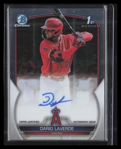 Autógrafos Bowman Chrome #CPA-DL 2023 Dario Laverde Prospect - Imagen 1 de 2