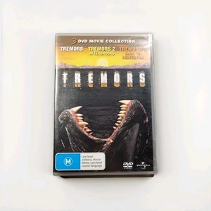 Tremors Trilogy Movies 1 2 3 DVD Collection Cult Horror DVD Reg 4 VGC - Picture 1 of 7