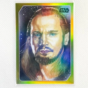 2023 Topps Star Wars Galaxy Europe Celebration #13 Qui-Gon Jinn Yellow /150 - Picture 1 of 8