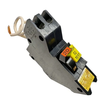 FPE NA120GF Stab-Lok Circuit Breaker, 1-Pole, 20A, 120VAC, Type NA *Short Wire* - Image 1 of 4