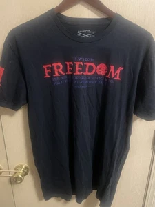 Grunt Style Herren Kurzarm T-Shirt grau XL Freedom Zitat von Ronald Reagan - Bild 1 von 7