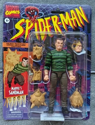 Marvel Legends Retro 2021 Spider-Man Marvel's Sandman Action Figure - Image 1 of 2