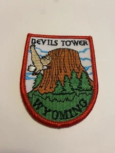 DEVILS TOWER Wyoming Sew On Patch - Picture 1 of 2