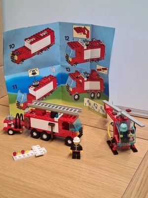 Lego 6480 Haken und Leiter LKW Licht & Sound & 6531 Flammenjäger - Vintage Feuer - Bild 1 von 4