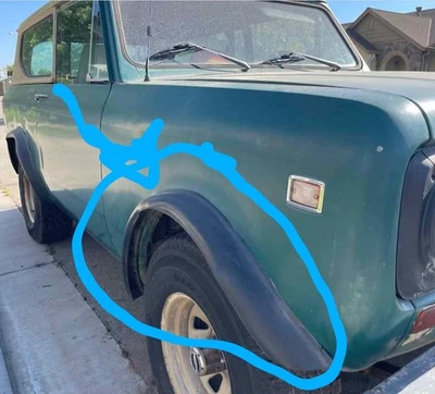 1977 SSII Scout Оригинальные Расширители Крыла - Международный комбайн  - Изображение 1 из 4