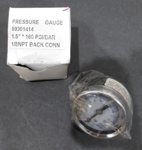 New 160 PSI Pressure Gauge Item #99301414 Dial 1.5" - 1/8" NPT - Picture 1 of 5