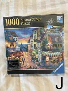 Ravensburger 1000 Teile Puzzle Sonnenuntergang Bistro Cafe EIN ABEND IN PARIS NEU - Bild 1 von 5