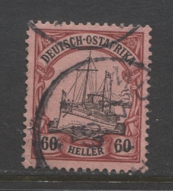 German colonies 1905 EAST AFRICA  60 Heller Yacht used MUANZA, signed, $ 141.00 - Image 1 of 1