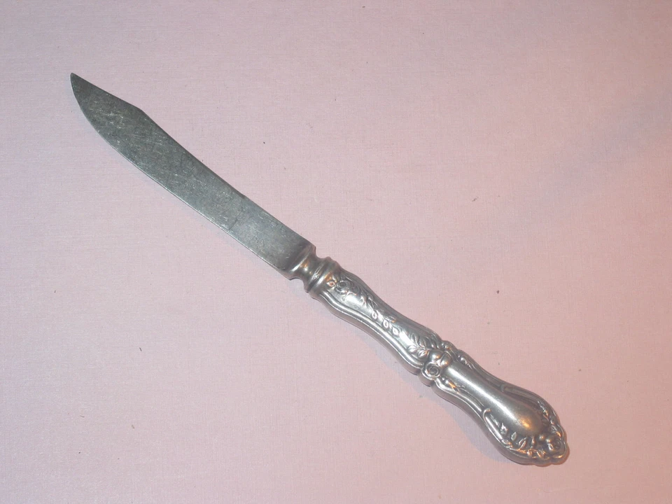 Romero ~ Cuchillo de frutas con mango hueco ~ Oneida ~ Plato de plata Foto 1 de 1