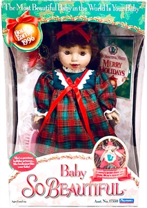 Playmates 1996 Holiday Edition NIB Baby So Beautiful 13" Vinyl Girl Baby Doll - Picture 1 of 4