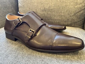 Marco Gianni Brown Monk Mens Formal Shoes Size 42 - Picture 1 of 7