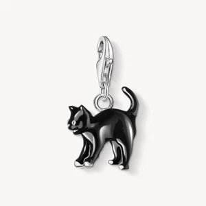 THOMAS SABO Charm Anhänger Schwarze Katze Sterlingsilber Kaltemail 0701-007-11 - Bild 1 von 2