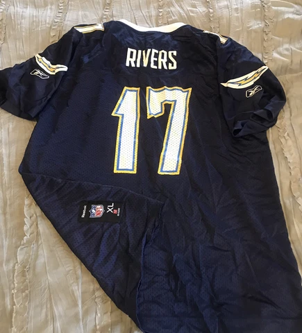 PHILIP RIVERS San Diego CHARGERS Football REEBOK Replica Youth XL Jersey NFL Cover