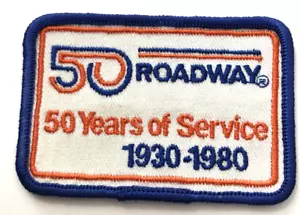 Parche de camionero de colección Roadway 50 años de servicio - Imagen 1 de 2