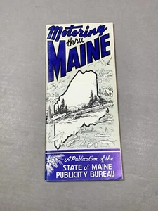 1967 MOTORING THRU MAINE Travel Guidebook Brochure Cabins Inns Restaurants Motel - Picture 1 of 7