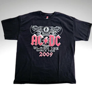 2009 AC/DC Black Ice Konzert Welttournee T-Shirt Größe XL schwarz - Bild 1 von 7