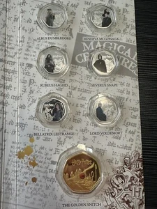 Harry Potter Wizarding World 2021 Official Coin Collection w COA 14 Coin Set - Picture 1 of 13