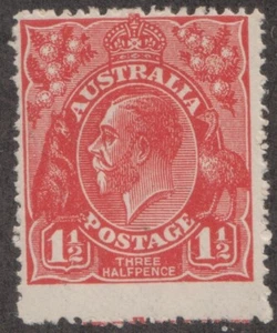 KGV 1 1/2D RED BW 89D " COARSE MESH " MINT HINGED - Picture 1 of 2