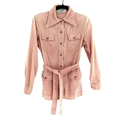 Chaqueta de Pana Allie Flynn Para Mujer 9/10 Rosa Boho Y2K Retro Informal De Colección Años 70 Foto 1 de 4