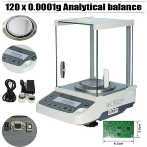 Digital Electronic Analytical Balance Precision Lab Scale 120 x 0.0001g 0.1mg - Picture 1 of 16